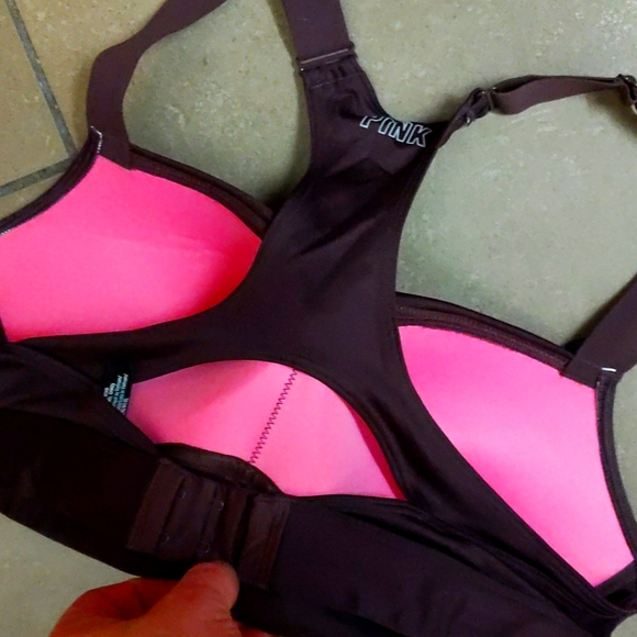 PINK push up sports bra